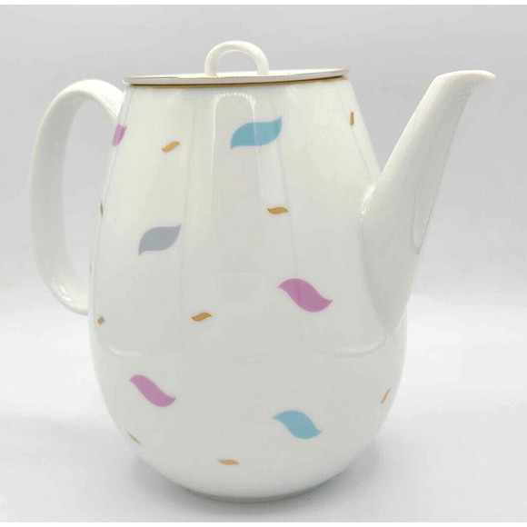 Johann Haviland 4 Person Tea Set: Tea Pot Sugar Creamer, 4 Trio Cup+Saucer+Plate - Picture 5 of 16